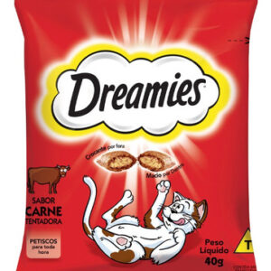 Petisco Dreamies Carne Para Gatos Adultos 40 G