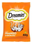Petisco Dreamies Para Gatos Adultos Sabor Frango 40g
