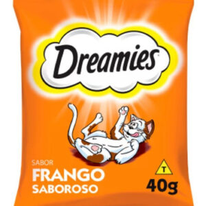 Petisco Dreamies Para Gatos Adultos Sabor Frango 40g